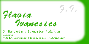 flavia ivancsics business card